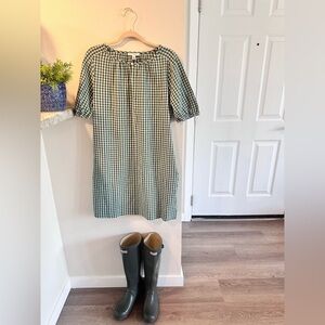 Green Gingham Women's Dress